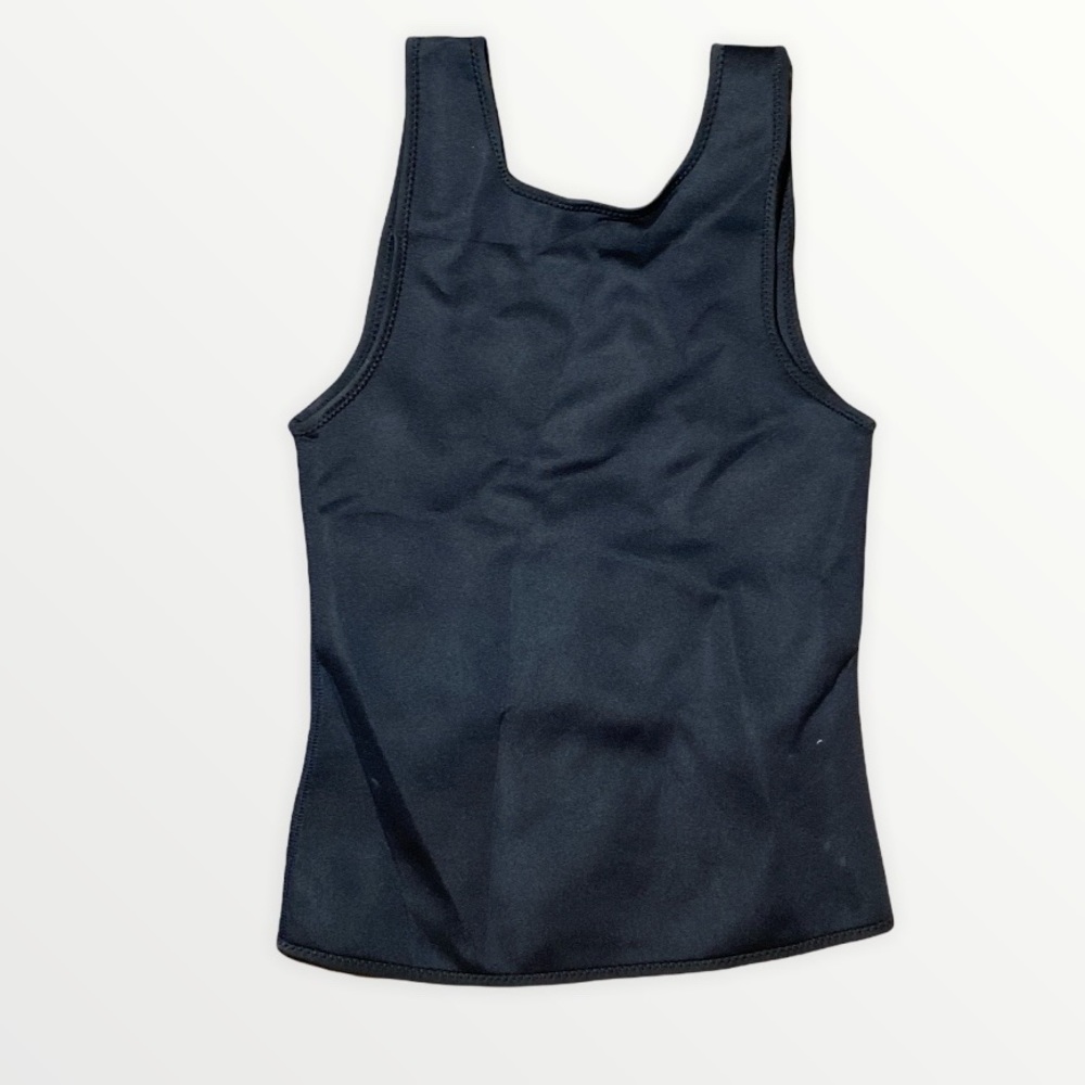 FormFit Black Neoprene Zippered Compression Tank L